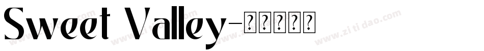 Sweet Valley字体转换